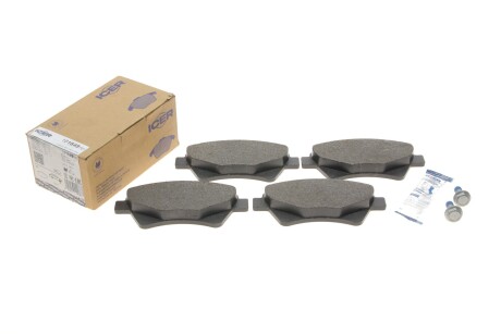 Колодки гальмівні (передні) Renault Megane II 03-/Scenic II 05-08/Grand Scenic II/III 04- UA63 ICER 181649-701