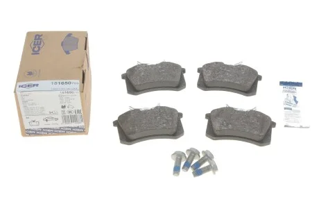 Колодки гальмівні (задні) Audi A4/A6/Renault Scenic/Megane 97-/Fluence/Citroen C3/C4 10-/Peuge UA63 ICER 181650-703