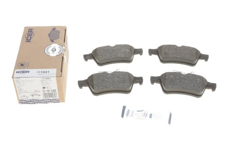 Колодки гальмівні (задні) Ford Focus 04-/Connect/Opel Vectra C 02-13/Renault Laguna/Citroen C5 07- UA63 ICER 181651