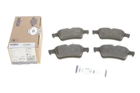 Колодки гальмивни (задни) Ford Focus 04-/Connect/Opel Vectra C 02-13/Renault Laguna/Citroen C5 07- UA63 ICER 181651