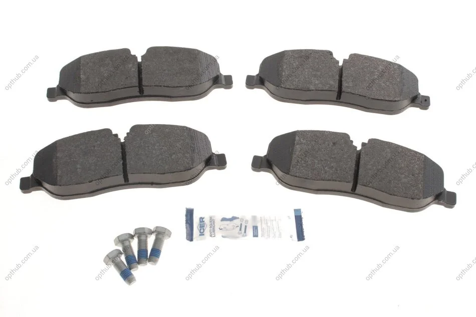 Колодки гальмівні (передні) Land Rover Discovery III/IV 04-18/Range Rover III 02-12/Sport I 05 UA63 ICER 181660-700 (фото 1)