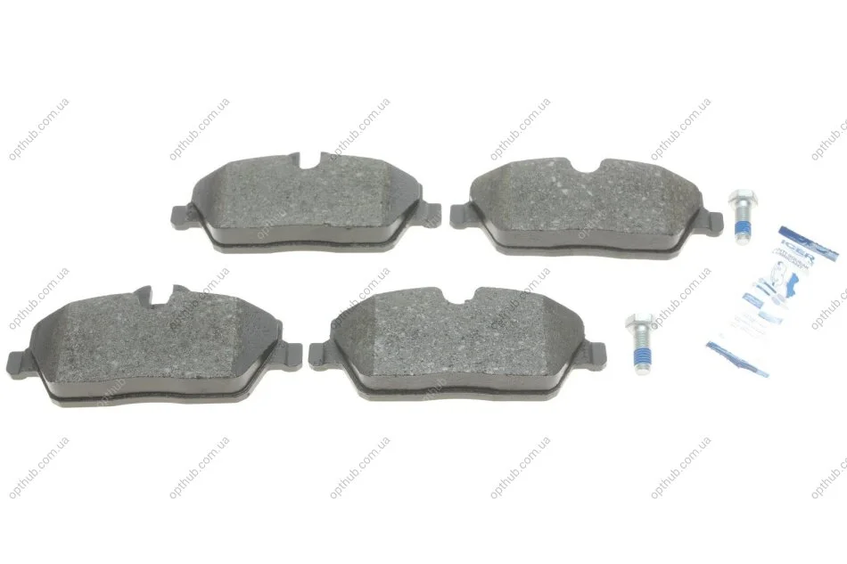 Колодки гальмівні (передні) BMW 1 (E81/E82/E87/E88) 04-13/2 (F45) 14-18 UA63 ICER 181662-700 (фото 1)