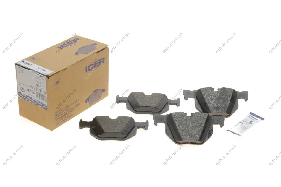 Колодки гальмівні (задні) BMW 5 (E60/E61) 02-10/6 (E63/E64) 04-10 UA63 ICER 181684 (фото 1)
