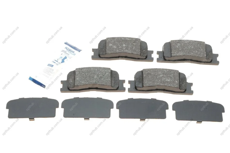 Колодки гальмивни (задни) Toyota Camry 01-11/Highlander 00-03/Lexus ES 96-06 UA63 ICER 181706 (фото 1)