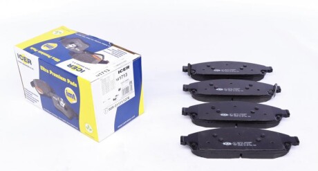 Комплект гальмівних колодок (дискових) ICER 181713