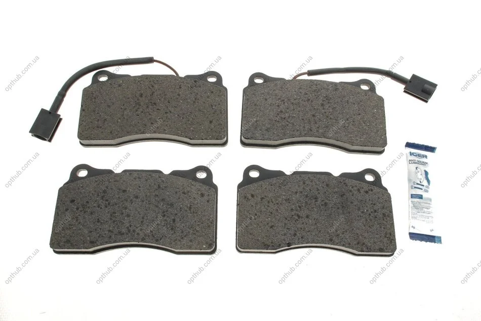 Колодки гальмівні (передні) Alfa Romeo 159/Spider 05-11/Giulietta 10-20 (+датчики) UA63 ICER 181730 (фото 1)