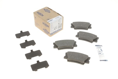 Колодки гальмівні (задні) Toyota Camry/Rav4 IV 05-/Avalon 12-18/Lexus ES 06-18 UA63 ICER 181761