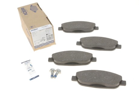 Колодки гальмівні (передні) Peugeot 308/CC/SW 07-14/Peugeot 3008/5008 09-17 UA63 ICER 181851