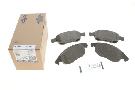 Колодки гальмівні (передні) Citroen C4 07-/Berlingo 05-/DS4/DS5 11-/Peugeot 5008 09-/Partner 08- UA63 ICER 181852