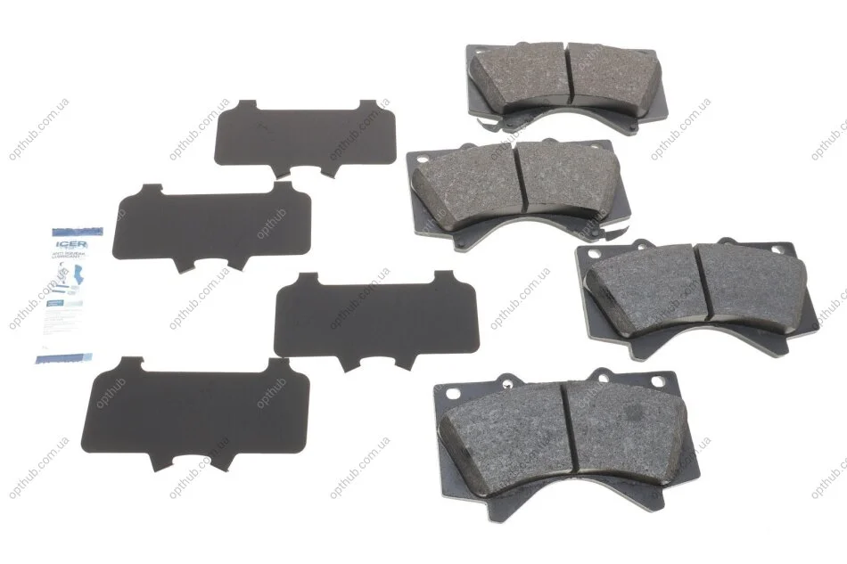 Колодки гальмівні (передні) Toyota Land Cruiser Prado 09-/200/Sequoia/Tundra/Lexus LX 07- UA63 ICER 181874 (фото 1)