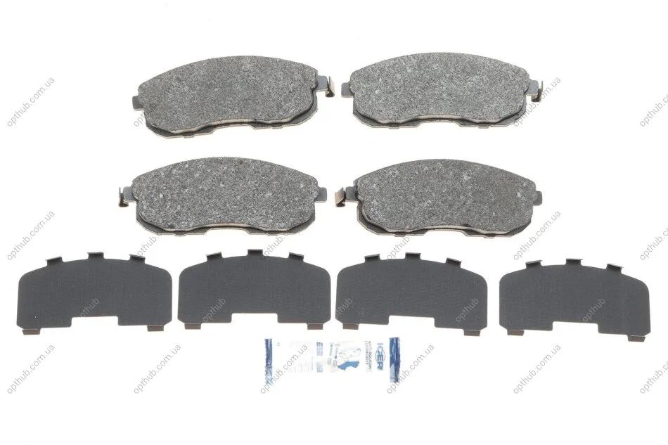 Колодки гальмівні (передні) Nissan Juke 10-/Teana II 07-/Infiniti ESQ 14-/I30-97- UA63 ICER 181882-200 (фото 1)