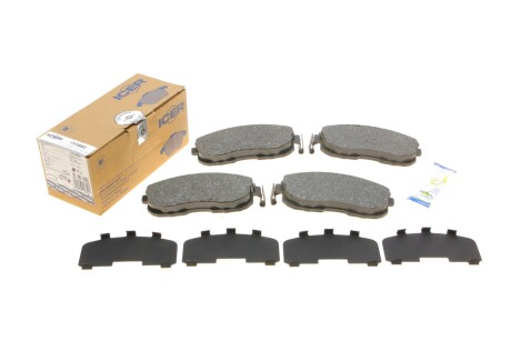 Колодки гальмівні (передні) Renault Latitude/Nissan Juke/Cube 09-/Tiida 07-12/Suzuki SX4 06- UA63 ICER 181882
