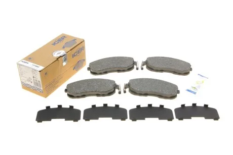 Колодки гальмивни (передни) Renault Latitude/Nissan Juke/Cube 09-/Tiida 07-12/Suzuki SX4 06- UA63 ICER 181882