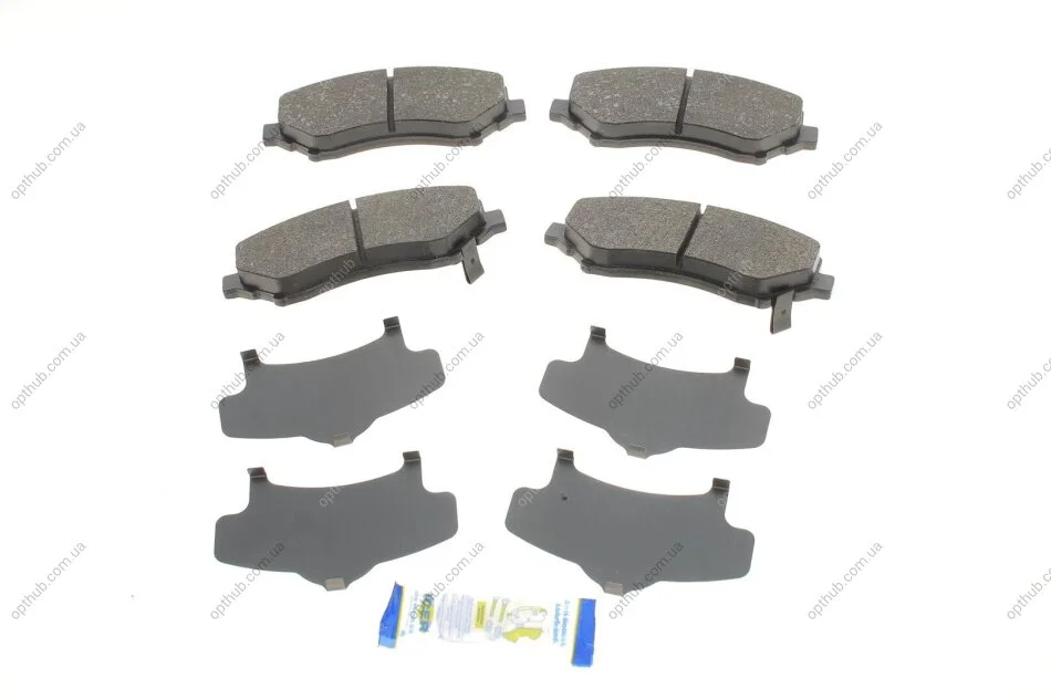Колодки гальмівні (передні) Chrysler Grand Voyager/Dodge Caravan/Journey/Jeep Cherokee/Compass 07- UA63 ICER 181908 (фото 1)