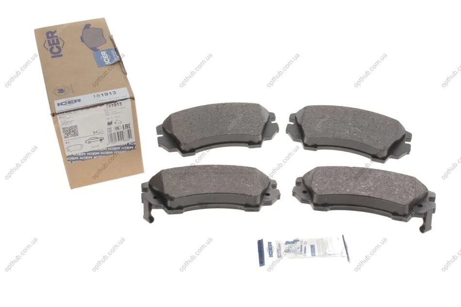 Колодки гальмівні (передні) Nissan Rogue 10-13/Opel Astra J 09-/Insignia 08-17/Zafira C 11- UA63 ICER 181913 (фото 1)