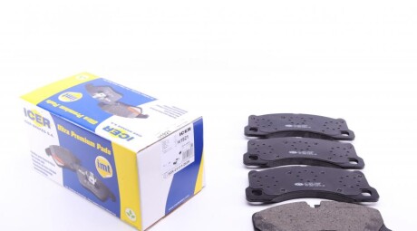 Колодки гальмівні (передні) Porsche Cayenne 02-/Macan 14-/Panamera 10-16/VW Touareg 02- (opt-om) ICER 181921