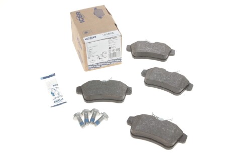 Колодки гальмівні (задні) Citroen C4 09-/DS4/DS5 11-15/Peugeot 308/508/3008/5008 09-18 UA63 ICER 181928