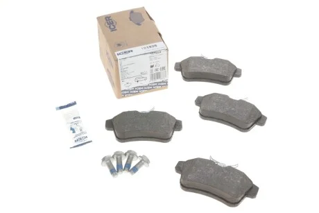 Колодки гальмівні (задні) Citroen C4 09-/DS4/DS5 11-15/Peugeot 308/508/3008/5008 09-18 UA63 ICER 181928