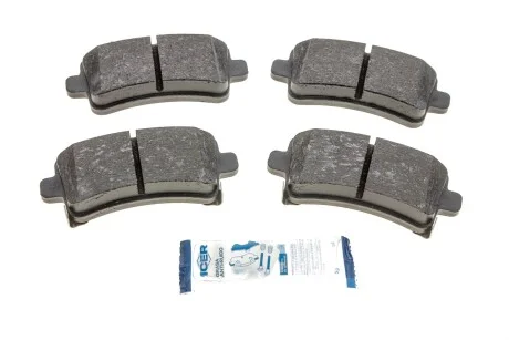 Колодки гальмівні (задні) Opel Insignia 08-17/Chevrolet Malibu/Bentley Flying Spur 12-/Saab 9-5 10 UA63 ICER 181929