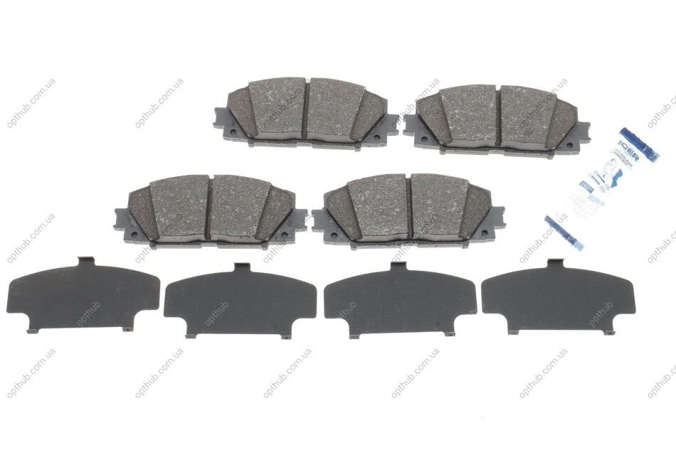 Колодки гальмівні (передні) Toyota Prius 08-/Corolla 12-/Lexus CT 10- UA63 ICER 181938 (фото 1)