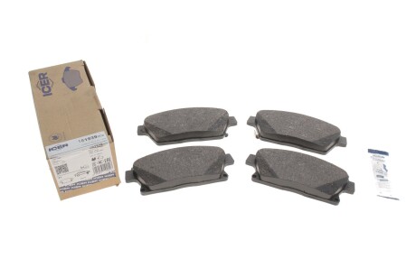 Колодки гальмівні (передні) Nissan Rogue 10-13/Chevrolet Cruze/Opel Astra 09-/Zafira C/Mokka 1 UA63 ICER 181939-202