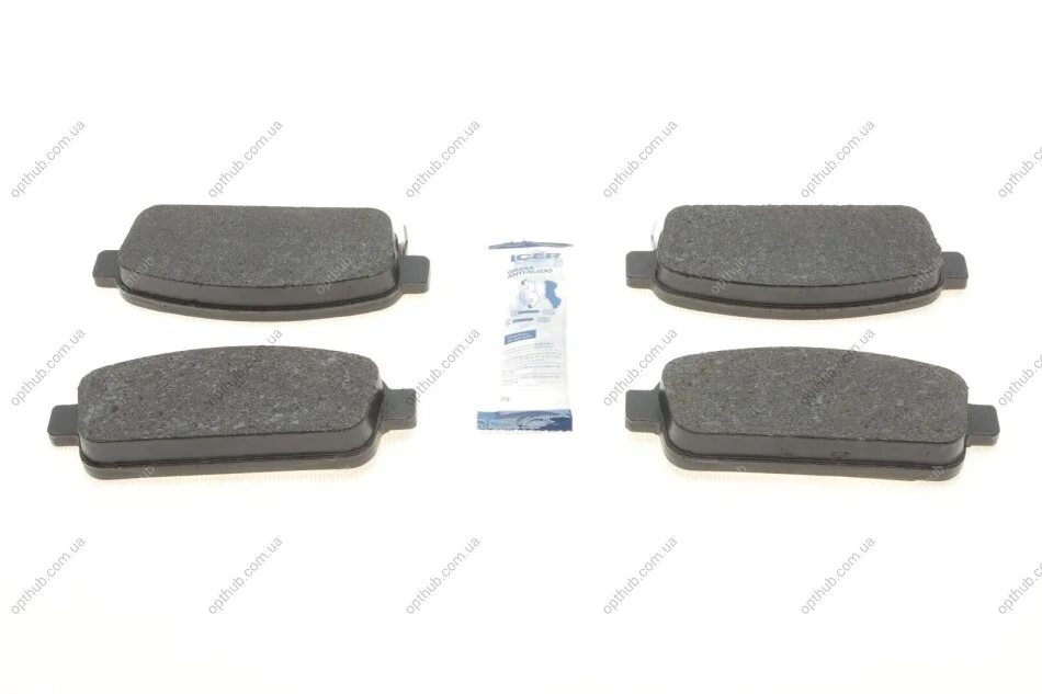 Колодки гальмівні (задні) Nissan Rogue 10-13/Opel Zafira C/Mokka 11-/Astra J/Chevrolet Cruze 09- UA63 ICER 181943 (фото 1)