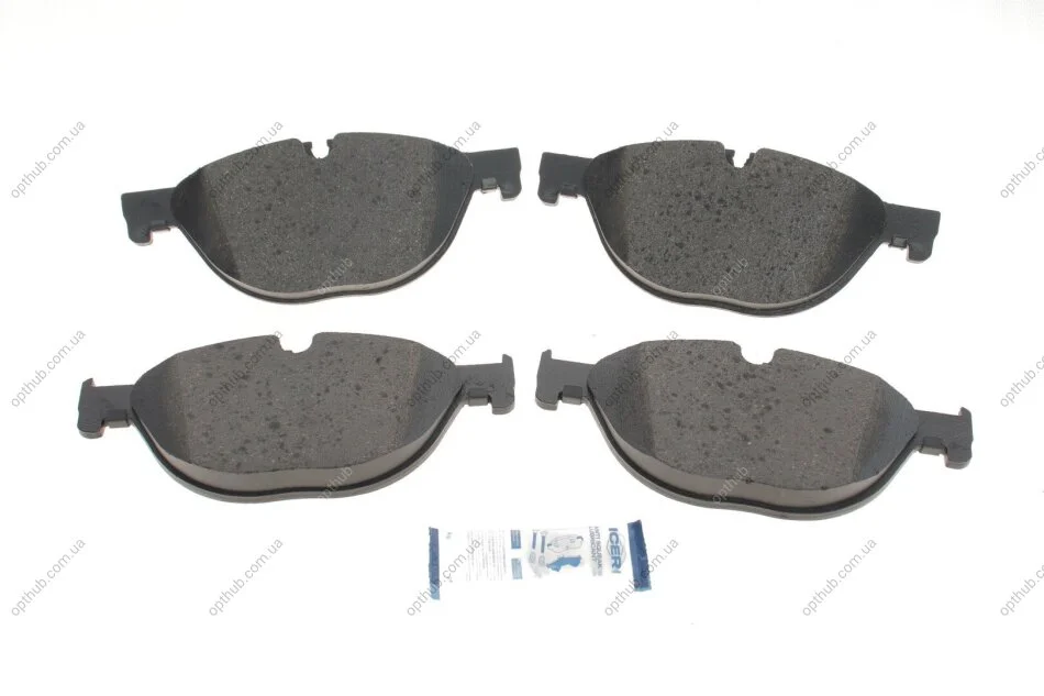 Колодки гальмівні (передні) BMW 5 (F07/F10/F11) 09-17/6 (F06/F13) 11-18/7 (F01/F02/F03/F04) 08-15 UA63 ICER 181961 (фото 1)