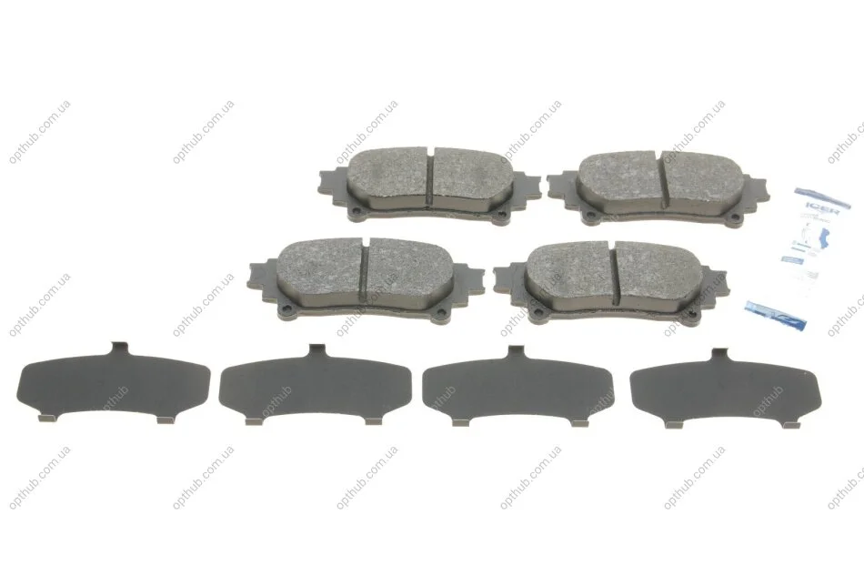 Колодки гальмівні (задні) Toyota Highlander 14-/Prius 08-/Lexus GS 12-/RC 14-/RX 08-15 UA63 ICER 181983 (фото 1)