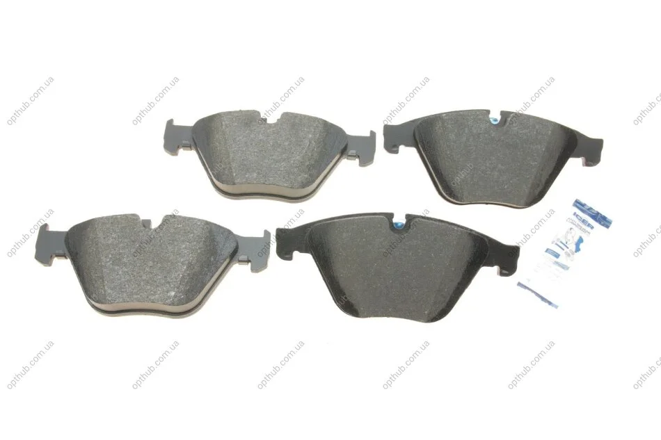 Колодки гальмівні (передні) BMW 5 (F07/F10/F18) 09-17/6 (F06/F13) 11-18/7 (F01/F02/F03/F04) 08-12 UA63 ICER 181998 (фото 1)