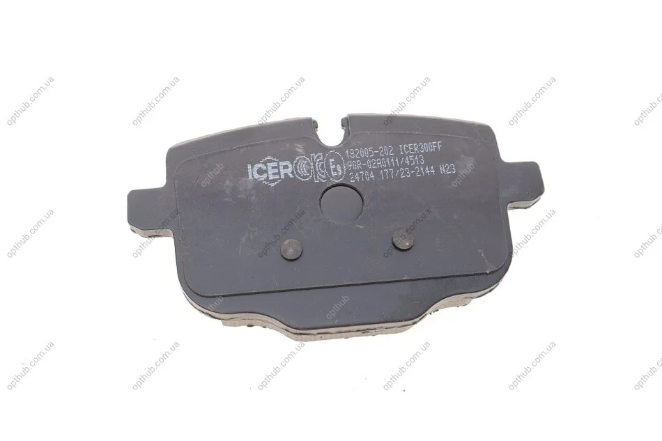 Колодки гальмивни (задни) BMW 5 (G30,G31)/7 (G11,G12)/X5 (G05)/X6 (G06) 17- UA63 ICER 182005-202 (фото 1)
