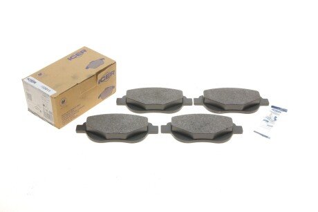 Колодки гальмівні (передні) Citroen C3 09-/C4 04-12/Peugeot 207 07-/307 03-12/1007 05- UA63 ICER 182011