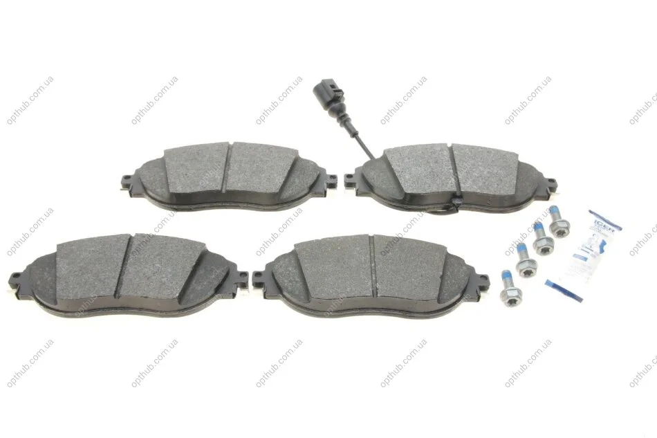 Колодки гальмівні (передні) Audi Q3 18-/A3/Skoda Octavia/VW Passat B6-B8/Golf/Tiguan 12- (+датчик) UA63 ICER 182018 (фото 1)