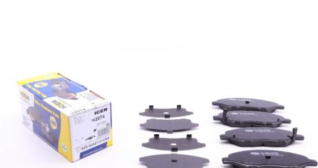 Комплект гальмівних колодок.).) ICER 182074
