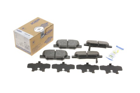 Колодки гальмівні (задні) Citroen C4 Aircross/Mazda 6/Mitsubishi Outlander III/Peugeot 4008 12- UA63 ICER 182118