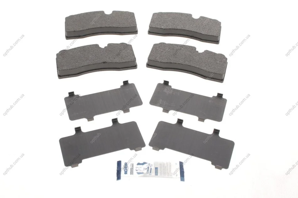 Колодки гальмивни (задни) Audi Q7 06-16/R8 07-/BMW 2 (F22/F87) 12-/3 (F30/F80) 11-18 UA63 ICER 182121 (фото 1)