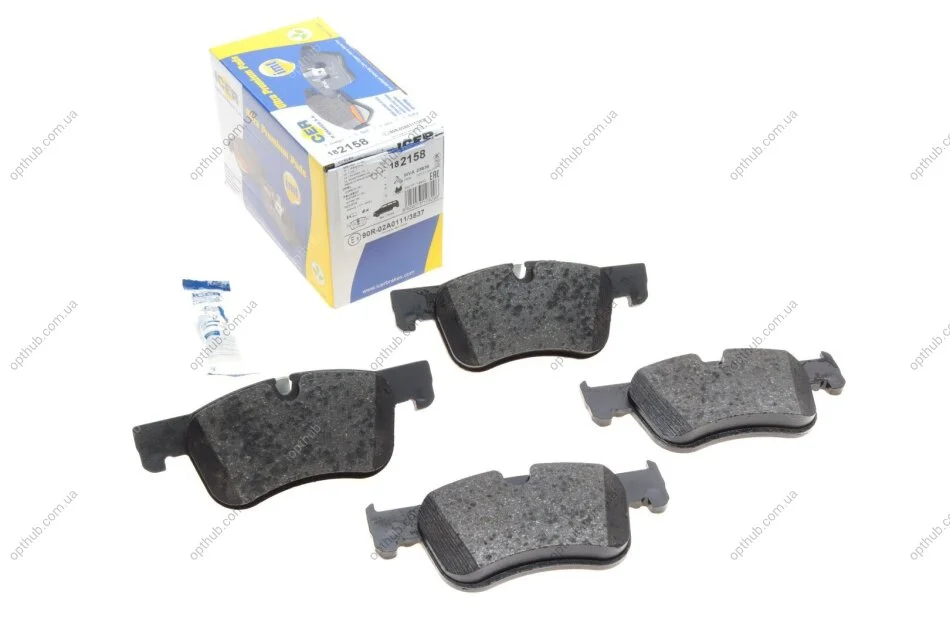 Колодки гальмівні (передні) Citroen C4 13-/ Berlingo/Peugeot Partner/Opel Combo E 18- UA63 ICER 182158 (фото 1)