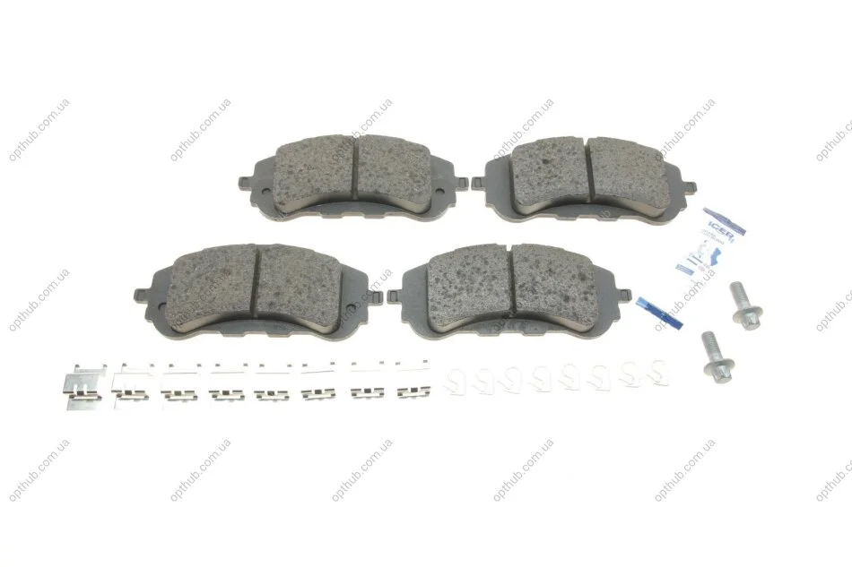Колодки гальмивни (передни) Citroen Berlingo 18-/Peugeot 308 13-/Partner 18- UA63 ICER 182160 (фото 1)