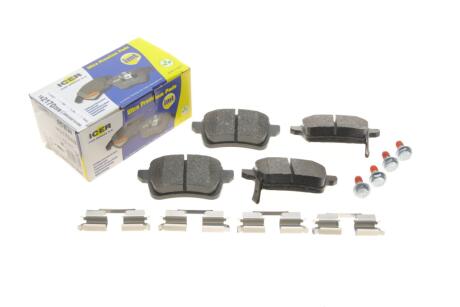 Комплект гальмівних колодок.).) ICER 182170-208