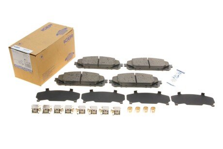 Колодки гальмивни (передни) Jeep Cherokee 13- UA63 ICER 182177