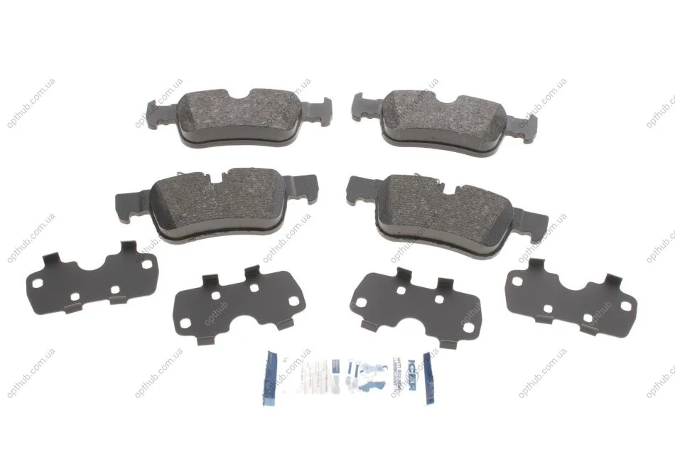 Колодки гальмівні (задні) BMW 1 (F52/F40)/X2 (F39) 17-/2 (F44-F46)/i3 (I01) 13-/X1 (F48)/Mini 14- UA63 ICER 182193 (фото 1)