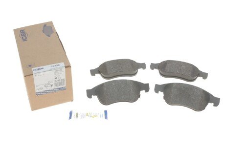 Колодки гальмивни (передни) Fiat 500X/Jeep Renegade 14- UA63 ICER 182228