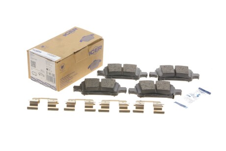 Колодки гальмівні (задні) Chevrolet Cruze 15-/Bolt 16-/Opel Astra K 15- UA63 ICER 182257