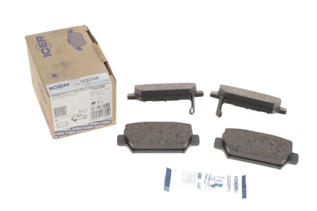 Колодки гальмівні (задні) Mitsubishi Eclipse Cross 17- (opt-om) ICER 182338