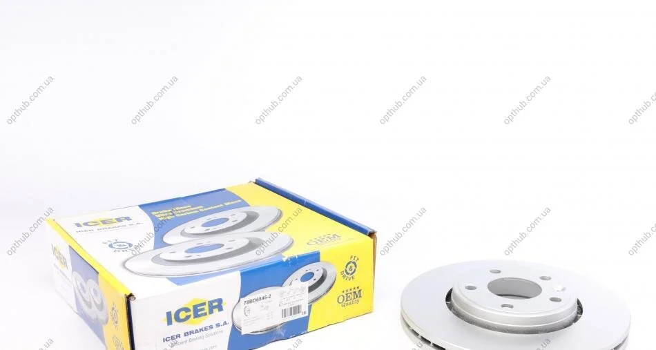 Диск тормозной ICER 78BD6845-2 (фото 1)