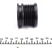 Шкив генератора VW Caddy II/T4/T5 90-09 UA63 IJS GROUP 30-1011 (фото 3)
