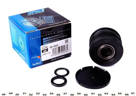 Шків генератора VW T5 1.9/2.5 TDI/Caddy 1.4/1.6i/1.9-2.0 TDI 95-15 UA63 IJS GROUP 30-1021