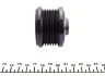 Шкив генератора Fiat Doblo 1.6/2.0D Multijet 10-, 6PK UA63 IJS GROUP 30-1060 (фото 3)