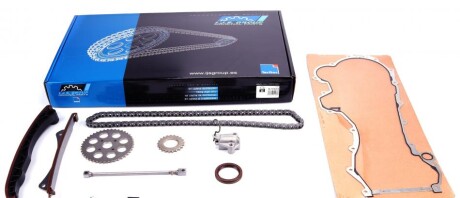 Комплект ланцюга ГРМ Fiat Doblo 1.3JTD 04- (ланцюг, башмак, натяжник,зірочки, прокладка) UA63 IJS GROUP 40-1015VFK