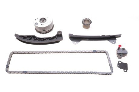 Комплект ланцюга ГРМ Citroen C1/Peugeot 107 1.0i 05- (ланцюг, шестерня, фазорегулятор) (opt-om) IJS GROUP 40-1038VVT