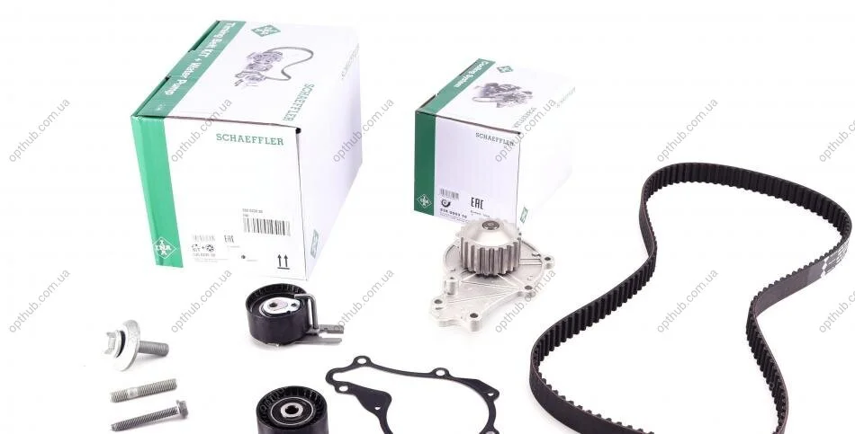 Водяной насос + комплект ремня ГРМ PEUGEOT 307 (3A/C)1.4 HDi 08/00 - 04/12 (Пр-во) INA 530 0239 30 (фото 1)